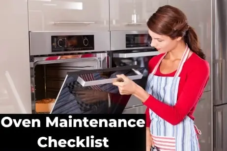 Oven Maintenance Checklist