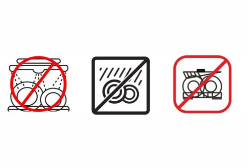 Not Dishwasher Safe Symbol