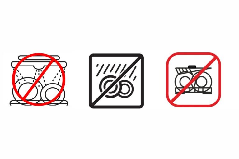 Not Dishwasher Safe Symbol